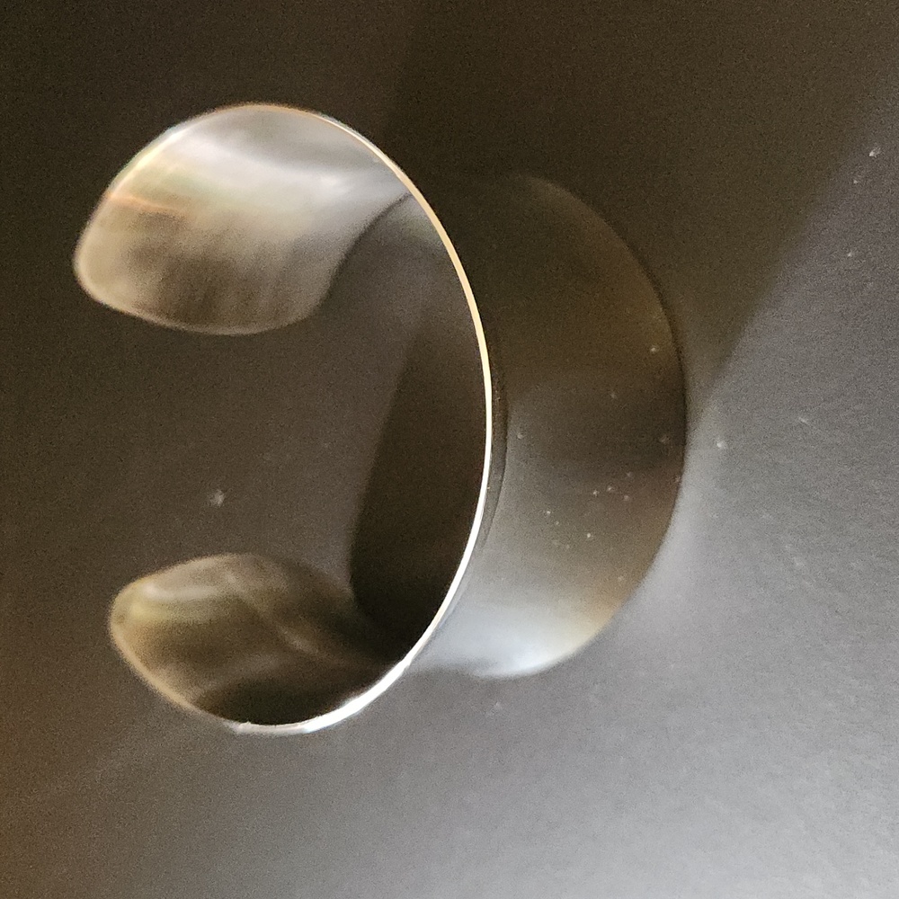 Silver bracelet cuff